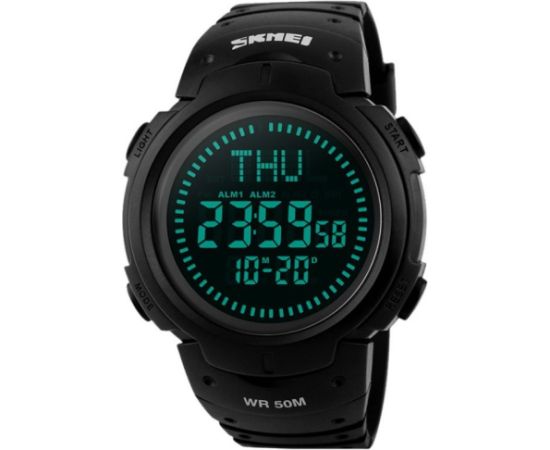 SKMEI DG1231BK Black Rokas pulksteņi 