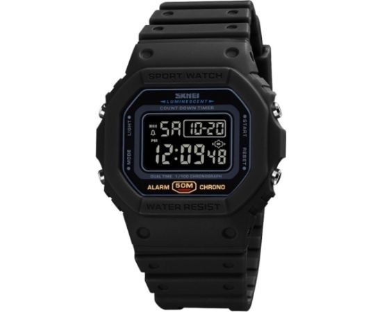 SKMEI 1628BK BK BLACK Rokas pulksteņi 