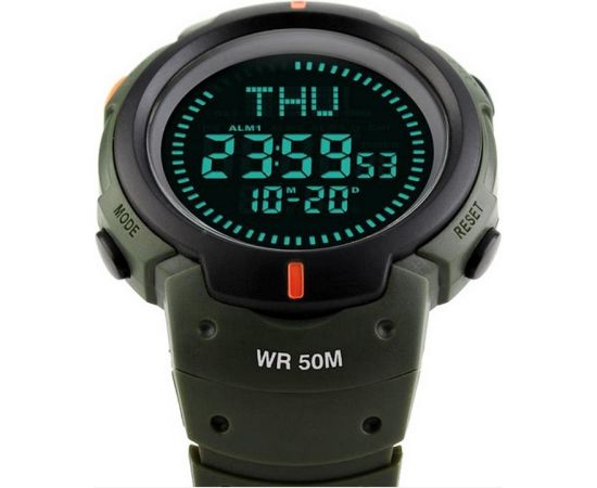SKMEI DG1231CM Army Green Rokas pulksteņi 