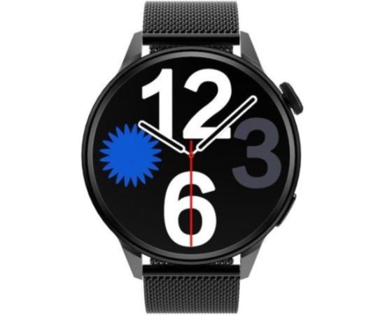 Karen Millen Išmanusis laikrodis DT4 BK STEEL su bevielio įkrovimo ir BT skambučio funkcija Наручные часы