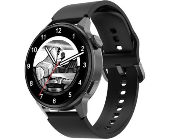 Karen Millen Išmanusis laikrodis DT4 BLACK SIL su bevielio įkrovimo ir BT skambučio funkcija Наручные часы