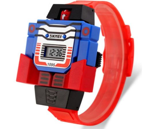 SKMEI 1095 Red Vaikiškas laikrodis Rokas pulksteņi 