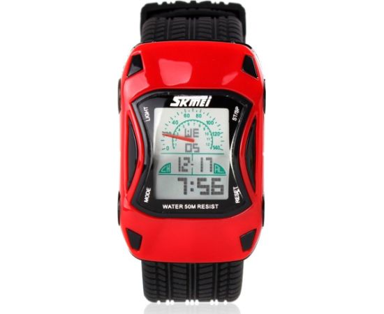 SKMEI 0961B Kids Red Vaikiškas laikrodis Rokas pulksteņi 