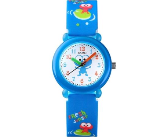 SKMEI 1621 FG Frog Vaikiškas laikrodis Rokas pulksteņi 