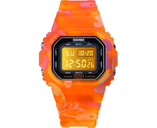 SKMEI 1608OG Orange Rokas pulksteņi 