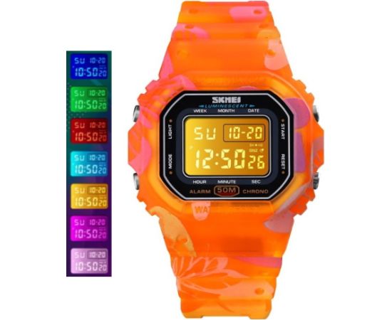 SKMEI 1608OG Orange Rokas pulksteņi 