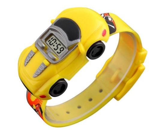 SKMEI 1241 YELLOW Vaikiškas laikrodis Rokas pulksteņi 