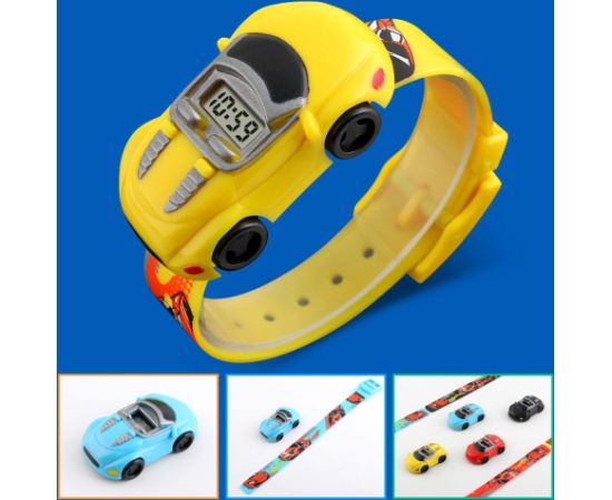 SKMEI 1241 YELLOW Vaikiškas laikrodis Rokas pulksteņi 