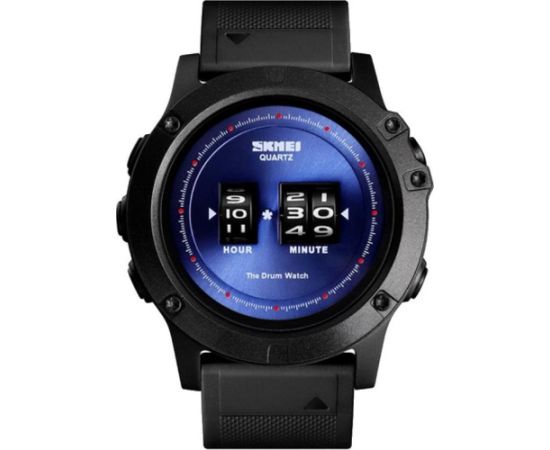 SKMEI Drum Roller Watch 1546 BU Blue Rokas pulksteņi 
