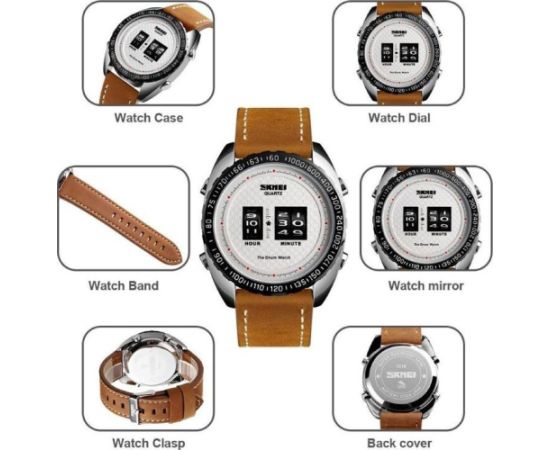 SKMEI Drum Roller Watch 1516 SIWTLTBN Rokas pulksteņi 