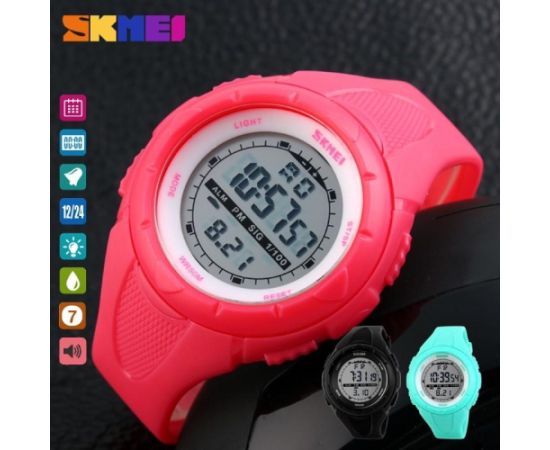 SKMEI 1074 RS Lady Size Rose Red Rokas pulksteņi 