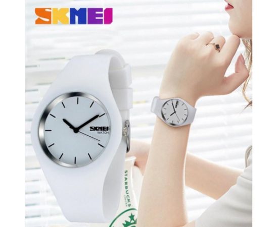 SKMEI  9068 WT white Rokas pulksteņi 
