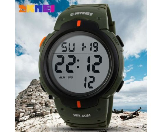 SKMEI 1068 AG army green Rokas pulksteņi 
