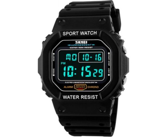 SKMEI DG1134BK Black Digital Rokas pulksteņi 