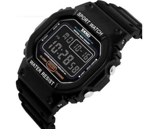 SKMEI DG1134BK Black Digital Rokas pulksteņi 