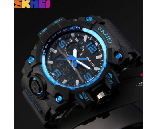 SKMEI AD1155 BL Blue Rokas pulksteņi 