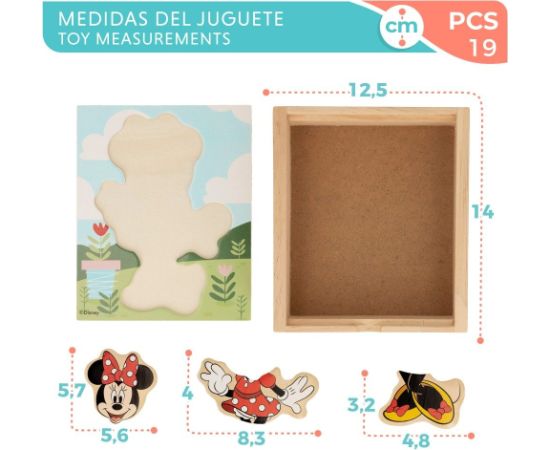 Koka puzlis Minnie, Disney Baby 24m+ CB48724 Galda spēles