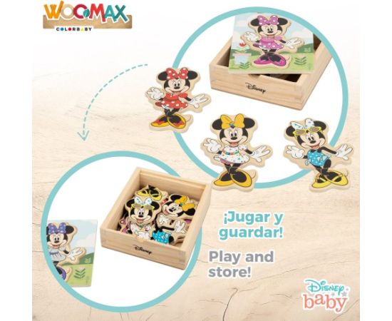 Koka puzlis Minnie, Disney Baby 24m+ CB48724 Galda spēles