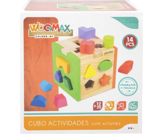 Figūru šķirotājs (sorteris) no koka 12 men + CB42139 Puzles