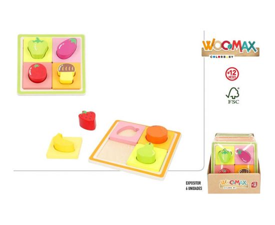 Koka attīstoša rotaļlieta Puzzles 1+ CB33064 Galda spēles