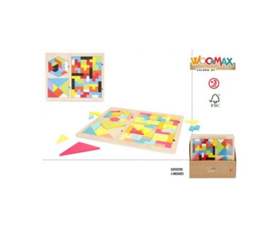 Koka attīstoša rotaļlieta Puzzle 3+ CB33061 Galda spēles