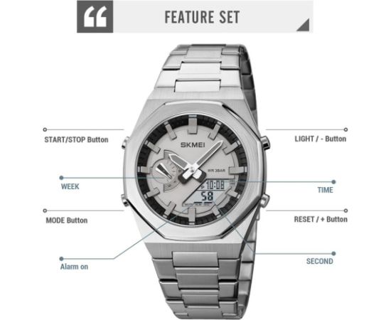 SKMEI 1816SIWT Наручные часы