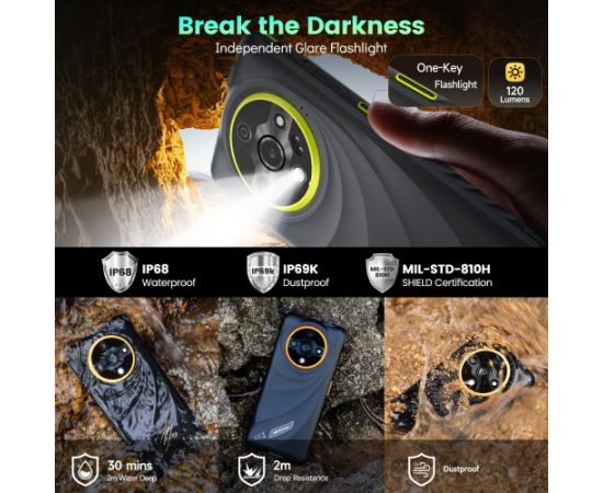 MOBILE PHONE ARMOR X31/6/128GB BLACK ULEFONE Мобильные телефоны