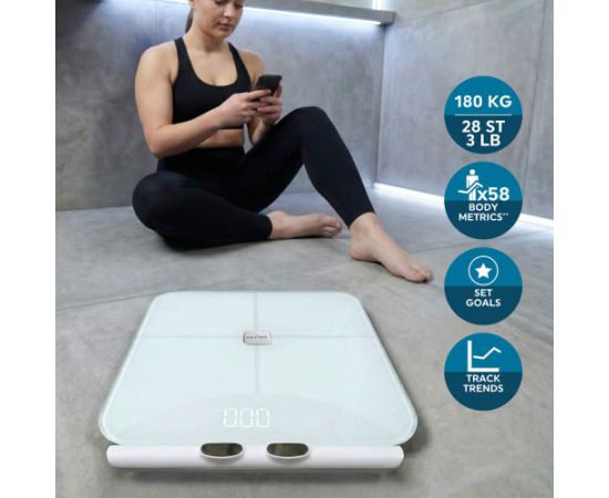 Salter SA00755WFEU6 Body Insight Smart Scale, White Ķermeņa svari