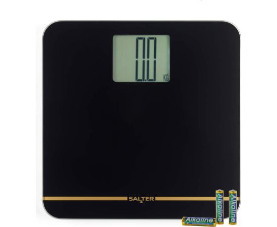 Salter 9075 BGFEU12 Max Electronic Bathroom Scale, Black/Gold Ķermeņa svari