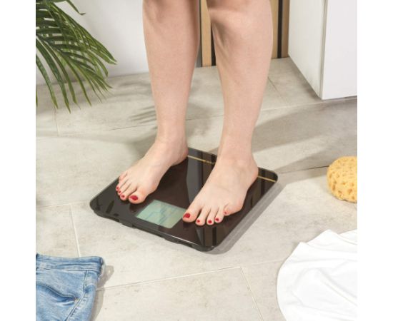 Salter 9075 BGFEU12 Max Electronic Bathroom Scale, Black/Gold Ķermeņa svari
