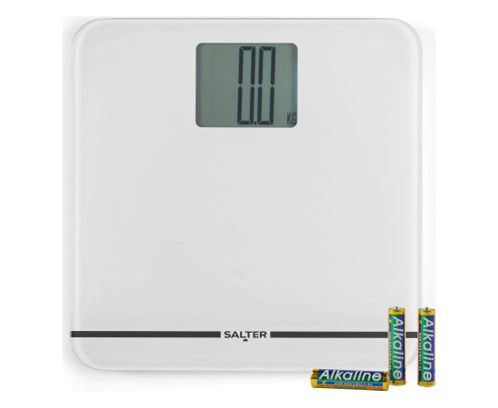 Salter 9075 WFEU12 Max Electronic Bathroom Scale, White Ķermeņa svari