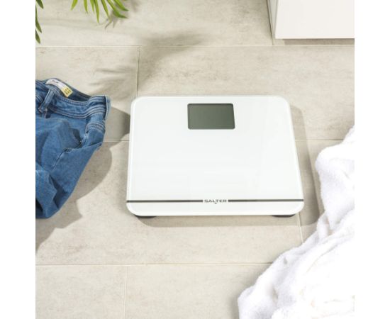 Salter 9075 WFEU12 Max Electronic Bathroom Scale, White Ķermeņa svari