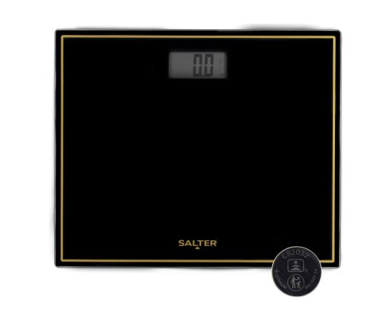 Salter 9207 BGHCFEU12  Compact Electronic Bathroom Scale, Black Ķermeņa svari
