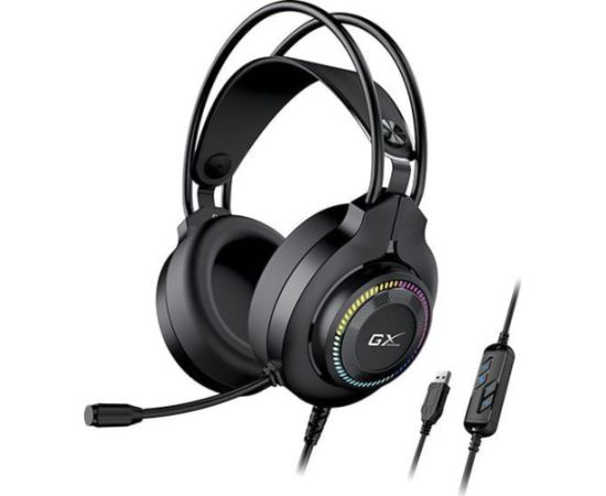 Austiņas GENIUS GX GAMING HS-GX580U, USB, RGB Наушники