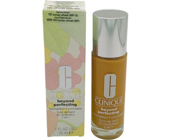 Clinique, Beyond Perfecting, Full Coverage, Natural Finish, Liquid Foundation & Concealer 2-In-1, 10, Honey Wheat, 30 ml Духи и косметика