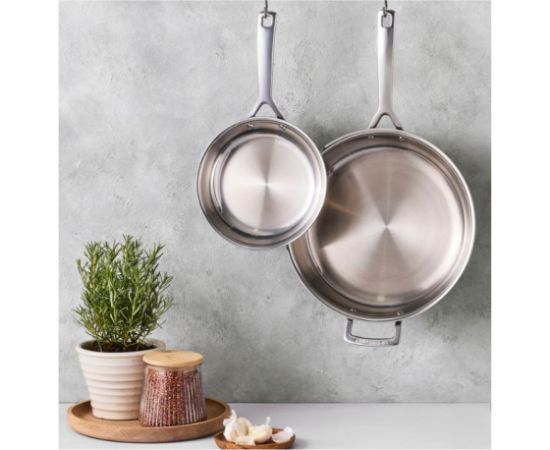 Le Creuset Трехслойная сковорода из нержавеющей стали без покрытия, диаметр 28 см. Pannas