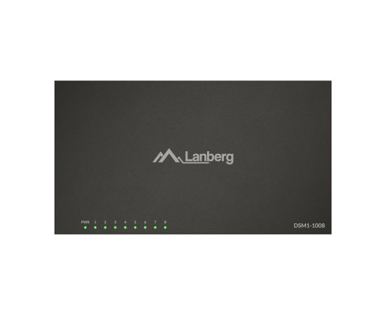 Lanberg Switch 8x1GB/s Unmanagment Gigabit Ethernet Desktop 12V metal case DSM1-1008 Switch