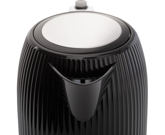 Gorenje K17DPB Kettle Electric 1.7 L 2200 W Plastic/Stainless steel 360° rotational base Black Tējkannas (elektriskās)