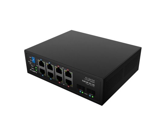 Lanberg Switch PoE 4xBT 4xAT 4xSFP Din Unmanagment Gigabit Ethernet ILGE-8P-2S-120 Unmanaged Din rail Коммутаторы (Switch)