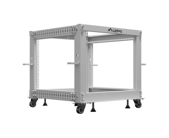 Lanberg Open Rack 19" 9U, adjustable OR01-6109-S 65.7 x 60 x 57.7 cm Gray Serveri un to komponentes