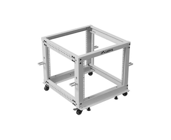 Lanberg Open Rack 19" 9U, adjustable OR01-6109-S 65.7 x 60 x 57.7 cm Gray Serveri un to komponentes