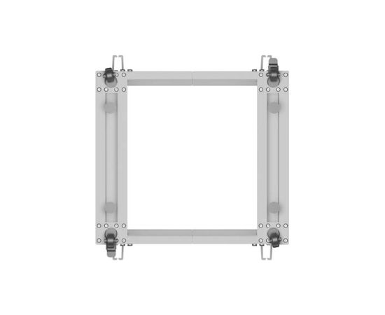Lanberg Open Rack 19" 9U, adjustable OR01-6109-S 65.7 x 60 x 57.7 cm Gray Serveri un to komponentes