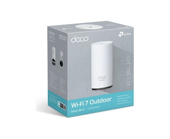 TP-LINK BE3600 Outdoor/Indoor Mesh WiFi 7 Router Deco BE25-Outdoor (1-pack) 802.11ax 2.4 GHz / 5 GHz MU-MiMO No PoE in Access Points