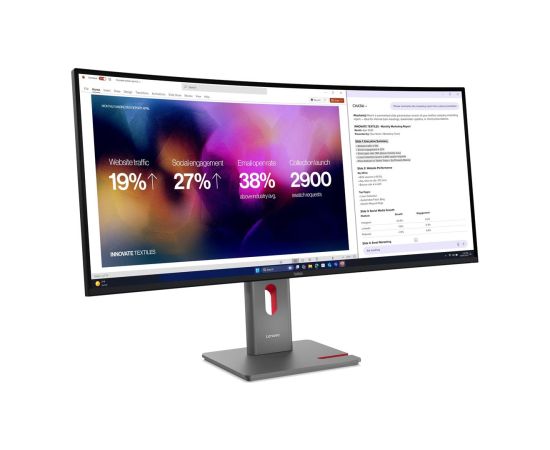Lenovo ThinkVision P40WD-40 39.7 " IPS WUHD 21:9 120 Hz 4ms GtG (Extreme mode) / 6ms GtG (Typical mode) ms 5120 x 2160 pixels 400 cd/m² HDMI ports quantity 1 Eclipse Black Monitori