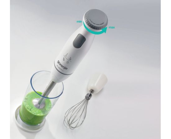 Gorenje Hand blender HBC802QW Hand Blender 800 W Jar material Plastic Jar capacity 0.5 L White Blenderi un Chopperi