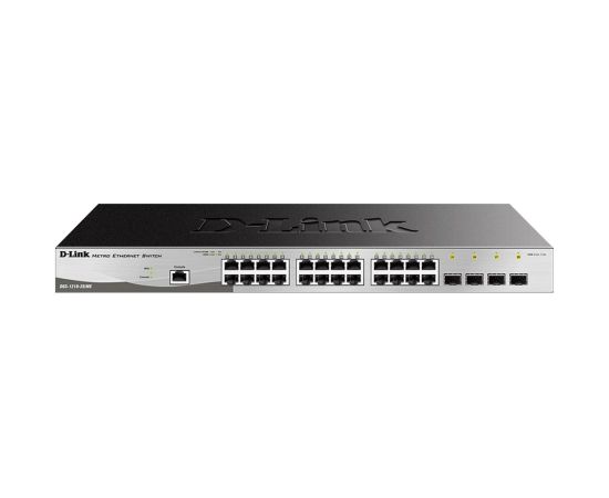 D-Link Metro Ethernet Switch DGS-1210-28/ME Managed L2 Rack mountable Gigabit Ethernet (copper) ports quantity 24 SFP ports quantity 4 Power supply type Single 24 month(s) Коммутаторы (Switch)