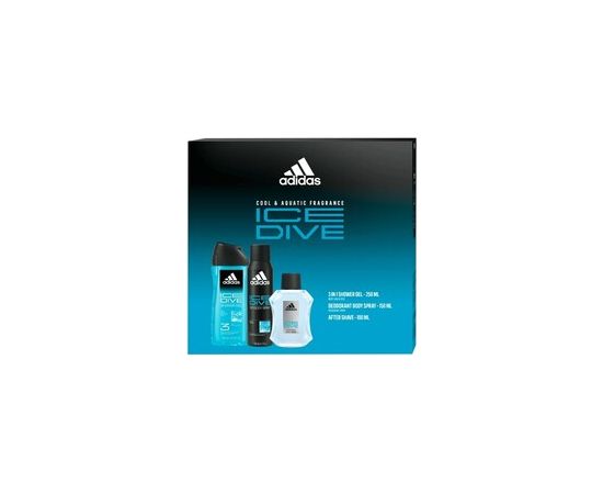 Adidas Ice Dive Gift set Aftershave 100 ml, shower gel 250 ml and deodorant 150 ml 100ml Парфюмерные наборы