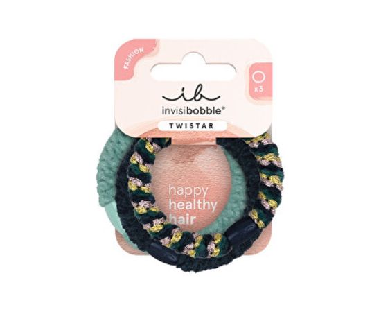 Invisibobble Twistar Blue Balance - Gumička do vlasů ( 3 ks ) Matu kopšana