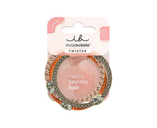 Invisibobble Twistar Orange Affaire - Gumička do vlasů ( 3 ks ) Matu kopšana