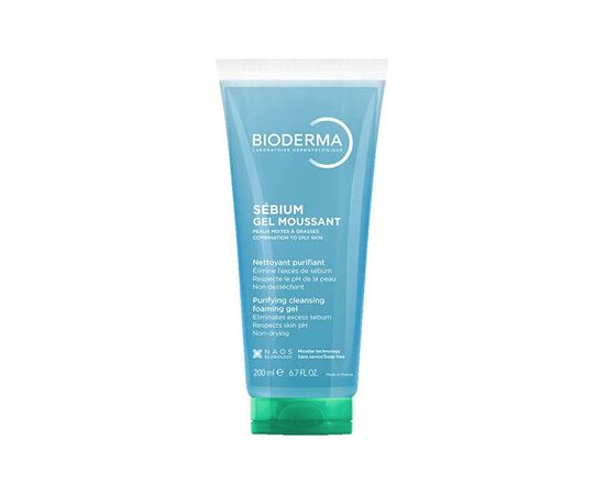 Bioderma Purifying Cleansing Foaming Gel - Čisticí gel pro smíšenou až mastnou pleť 200ml Косметика для тела